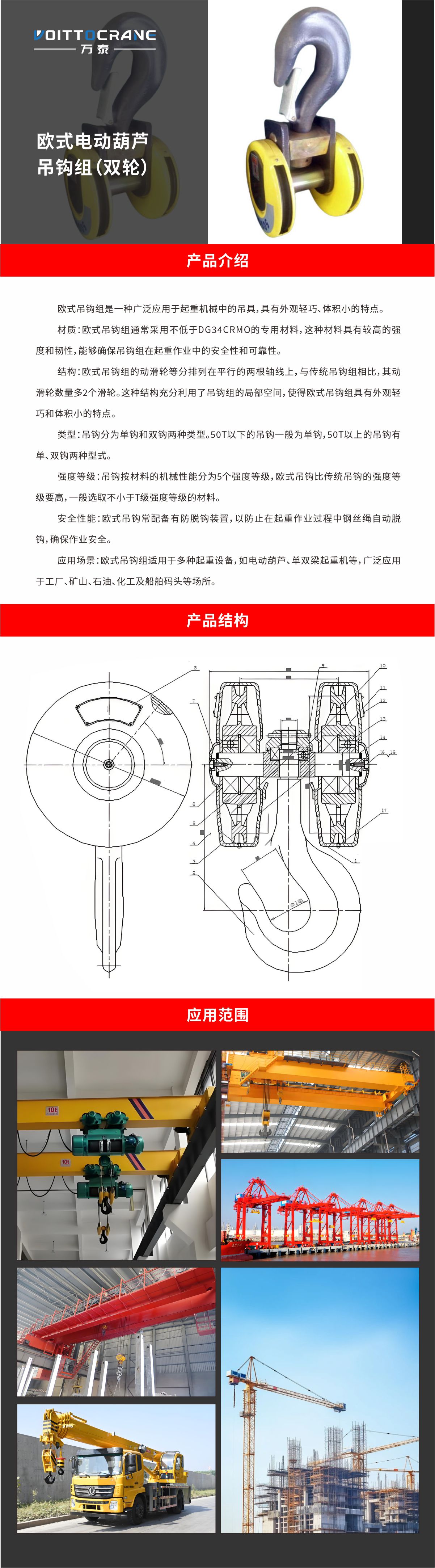 06电动葫芦吊钩组